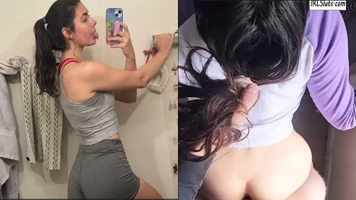 Amateur Gym Girl Standing in Clothes  Sexy Video